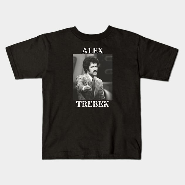 Alex Trebek Kids T-Shirt by PlokadStories